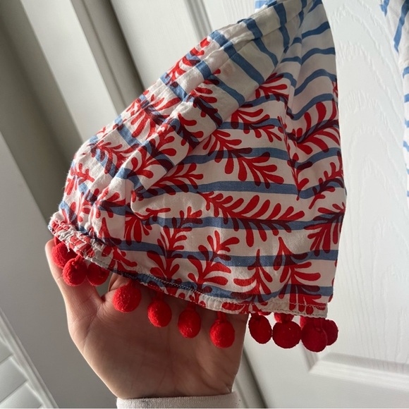 Boden PomPom Trim Striped Dress size 4R - Picture 2 of 5